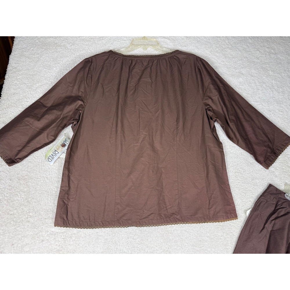 Sun River Skirt Set Women 2X Brown‎ NWT Lace Trim Boho Cottagecore vintage 90's - Picture 8 of 16